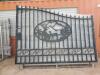 Unused Greatbear 20ft Gate with artwork ''DEER '' in the Middle Gate Frame