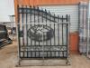 Unused Greatbear 14ft Iron Gate with artwork ''DEER '' in the Middle Gate