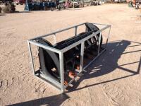 Unused Grapple Bucket Skid Steer Attachment