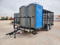 Unused Trash Trailer w/2 Porta Potties