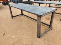 Unused 30'' X 90'' Steel Work Bench w/10ga Top