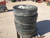 (5) Truck Wheels w/Tires