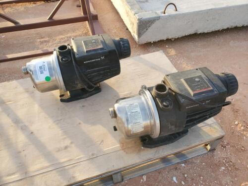 (2) Grundfos Booster Pump