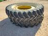 (2) John Deere Wheels w/Tires 380/90 R 50 - 4