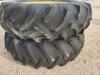 (2) John Deere Duals w/Tires 20.8-38 - 2