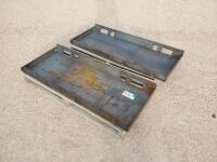 (2) Unused Solid 1/4'' Weldable Quick Plates