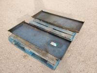 (2) Unused Solid 1/4'' Weldable Quick Plates