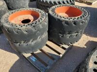 (4) Skid Steer Tires/Wheels