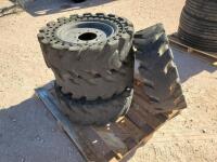 (4) Skid Steer Wheels/Tires