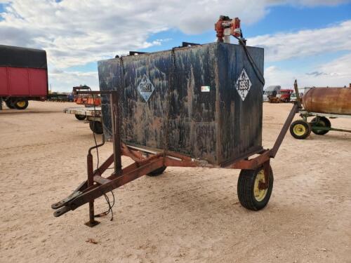 Shop Made Fuel Tank Trailer w/Pump