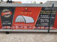 Unused Gold Mountain Dome Shelter 30' x 20' x 12'