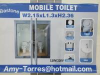 Unused Bastone Portable Toilets with Double Closestools