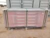 Unused Steelman 7Ft Work Bench w/ 10 Drawers 2 Cabinets - 6