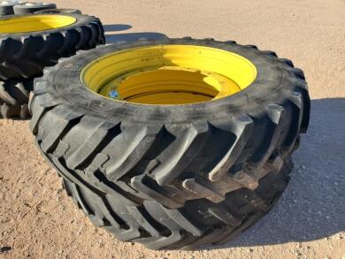 (2) John Deere Wheels w/Tires 480/80 R 46