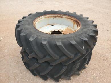 (2) Tractor Duals w/Tires 18.4 R 38