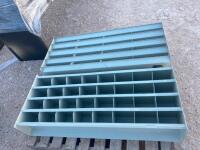 (2) Unused Different Metal Bolt Bins