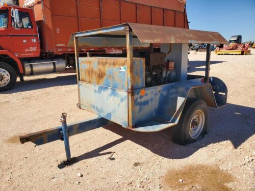 Generator on single axle Trailer