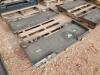 (2) Unused Skid Steer Weldable Quick Plates