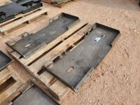 (2) Unused Skid Steer Weldable Quick Plates