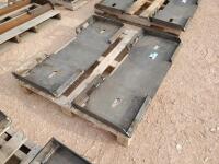 (2) Unused Skid Steer Weldable Quick Plates