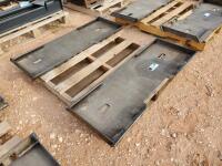 (2) Unused Skid Steer Weldable Quick Plates