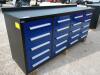 Unused Steelman 7Ft Work Bench w/ 20 Drawers