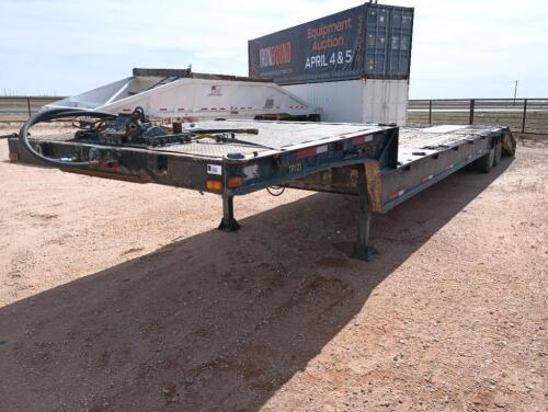 1984 Trail King Hydraulic Dovetail Trailer