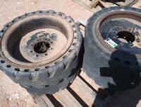 (4) Skid Steer Wheels/Tires 31 X 10-20