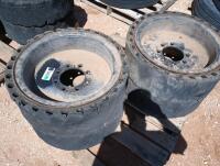 (4) Skid Steer Tires/Wheels