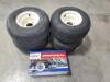 New Unused (4) Golf Cart Wheels w/Tires and Nokins Hup Caps