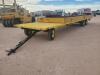 32 FT YELLOW BIG-12 FARM TRAILER WITH REGESTRATION