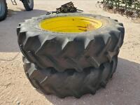 (2) John Deere Duals w/Tires 520/85R46