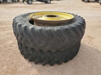 (2) John Deere Duals w/Tires 20.8 R 42