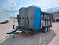 2022 C & M 18Ft Trash Trailer w/2 Porta Potties