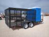2022 C & M 18Ft Trash Trailer w/2 Porta Potties - 4