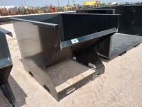 Unused 2CY Skid Steer Hopper w/ Fork Pockets