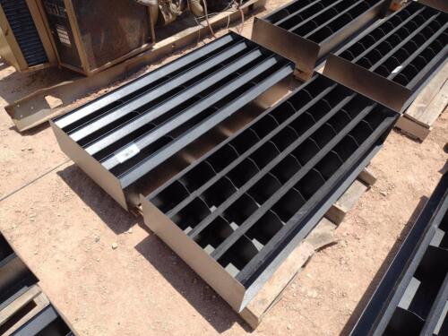 (2) 4Ft Unused Metal Bolt Bins (1) w/32 Bins (1) w/16 Bins