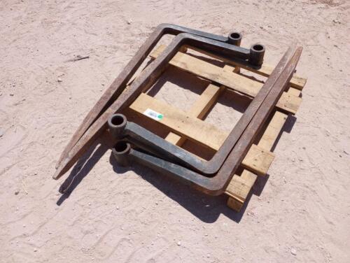 (2) Sets Telehandler Hay Spears