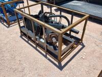 Unused Mower King Post Hole Auger(Skid Steer Attachment)