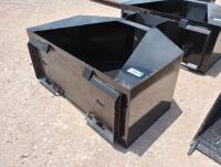 Unused 3/4 CY Concrete Placement Bucket (Skid Steer Attachment)