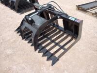 Unused Single Hydraulic Cylinder Rock & Brush Grapple Bucket