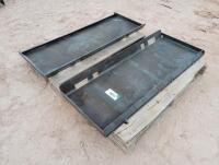 (2) Unused Closed Weldable Quick Attach Plates