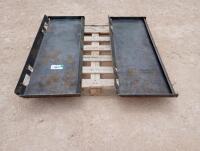 (2) Unused Closed Weldable Quick Attach Plates