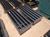 (2) 4Ft Unused Metal Bolt Bins (1) w/32 Bins (1) w/16 Bins