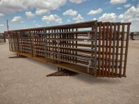 (10) 24Ft Freestanding Cattle Panels One with 8Ft Gate