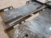 (2) Unused Skid Steer Weldable Quick Plates - 4