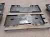 (2) Unused Skid Steer Weldable Quick Plates - 2