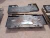 (2) Unused Skid Steer Weldable Quick Plates - 2