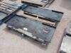 (2) Unused Skid Steer Weldable Quick Plates