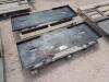 (2) Unused Skid Steer Weldable Quick Plates - 2